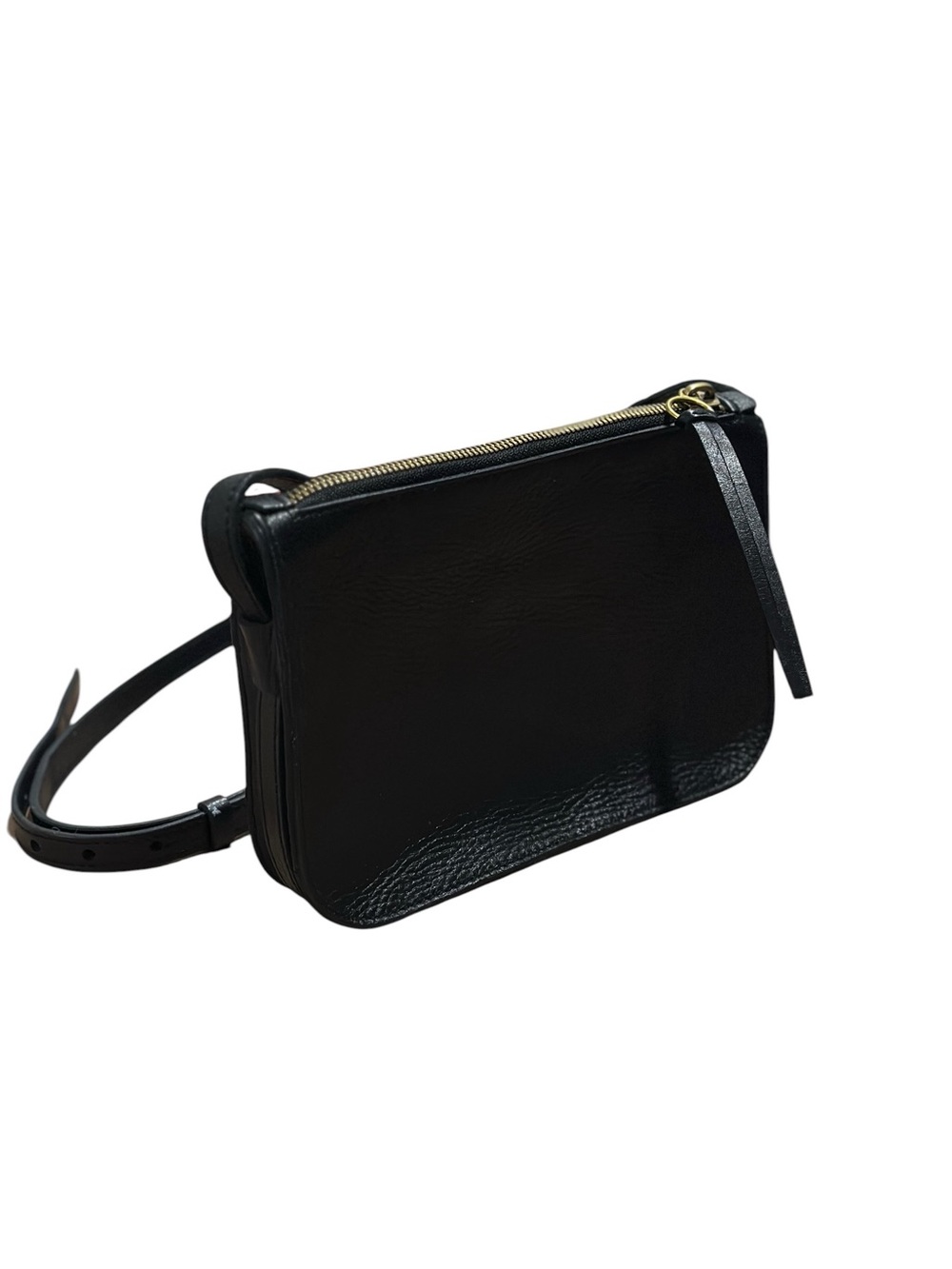 Madewell The Simple Crossbody Sheepskin Leather Bag Black - Picture 3 of 11